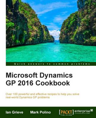 Book cover for Microsoft Dynamics GP 2016 Cookbook