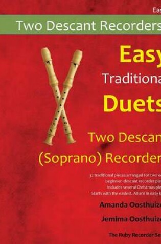 Cover of Easy Traditional Duets for Two Descant (Soprano) Recorders