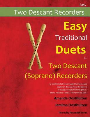 Book cover for Easy Traditional Duets for Two Descant (Soprano) Recorders