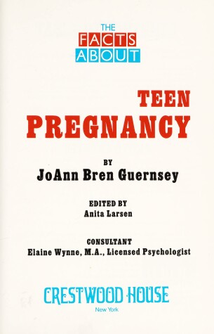 Book cover for Teen Pregnancy