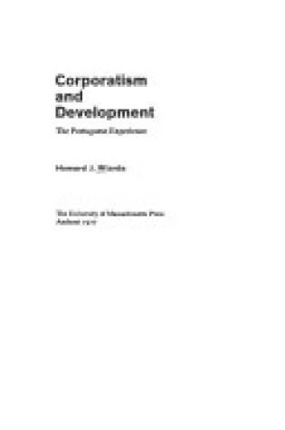 Cover of Corporatism and Development