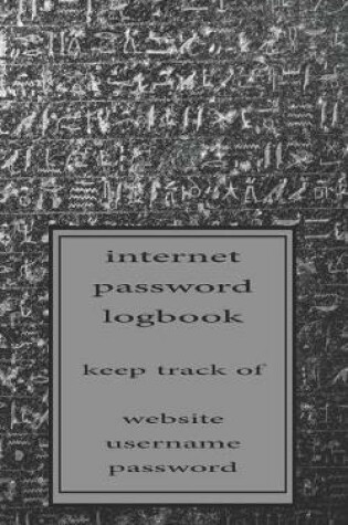 Cover of Egypt Hielographic stone Password Logbook