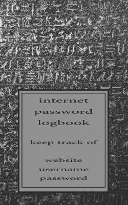 Book cover for Egypt Hielographic stone Password Logbook