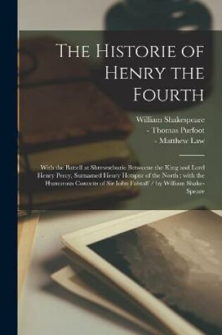 Cover of The Historie of Henry the Fourth