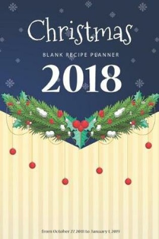 Cover of Christmas Blank Recipe Planner