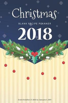 Book cover for Christmas Blank Recipe Planner