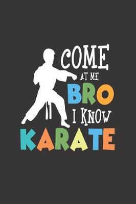 Book cover for Come at Me Bro I Know Karate