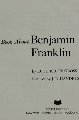 Cover of A Book about Benjamin Franklin