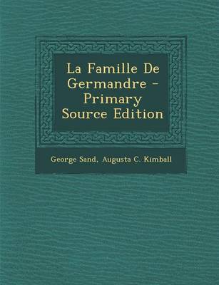 Book cover for La Famille de Germandre