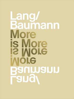 Book cover for Lang/Baumann: More is More