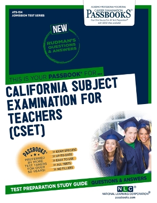 Book cover for California Subject Examination for Teachers (Cset) (Ats-134)