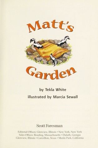 Cover of Reading 2000 Leveled Reader 4.097b Matt's Garden