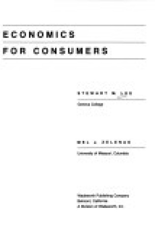 Cover of Economics for Consumers
