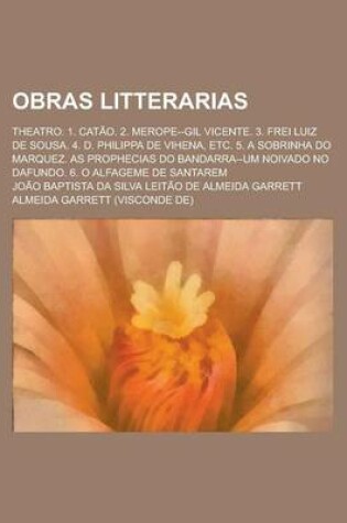 Cover of Obras Litterarias; Theatro