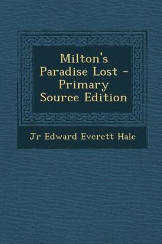 Cover of Milton's Paradise Lost