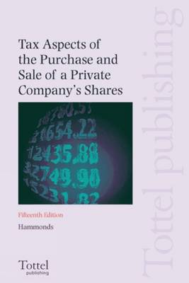 Book cover for Tax Aspects of the Purchase and Sale of a Private Company's Shares