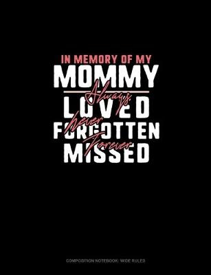 Cover of In Memory Of My Mommy Always Loved Never Forgotten Forever Missed