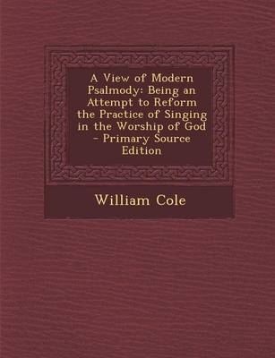 Book cover for A View of Modern Psalmody