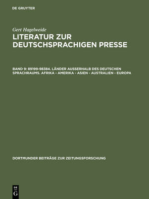 Cover of 89199-98384. Lander Ausserhalb Des Deutschen Sprachraums. Afrika - Amerika - Asien - Australien - Europa