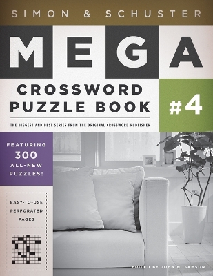 Book cover for Simon & Schuster Mega Crossword Puzzle Book #4