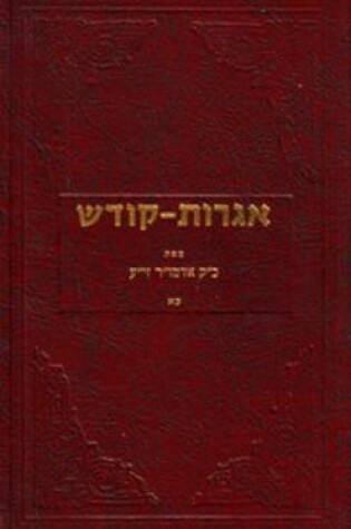 Cover of Igrois Koidesh, Volume XXI