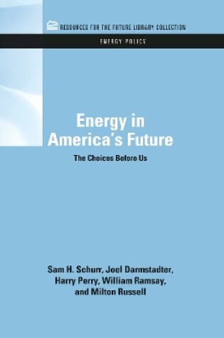 Cover of Energy in America's Future