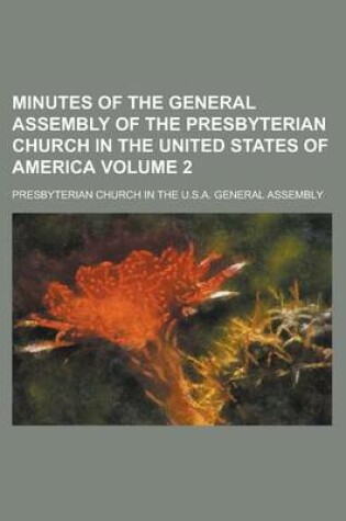 Cover of Minutes of the General Assembly of the Presbyterian Church in the United States of America (1854)