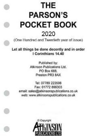 Cover of The Parson's Pocket Book Loose Leaf 2020 Clerical Diary