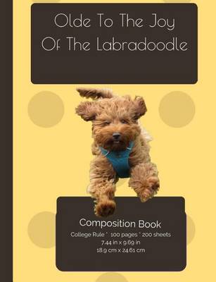 Book cover for Labradoodle Joy Composition Notebook