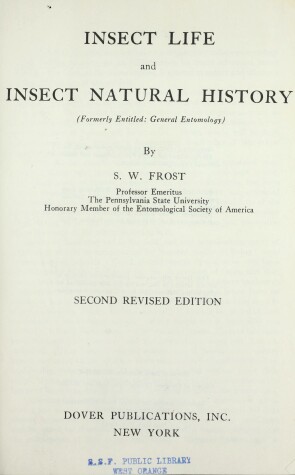 Book cover for Insect Life and Insect Natural History