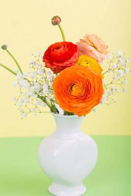 Book cover for Spring Flowers in a White Vase Journal