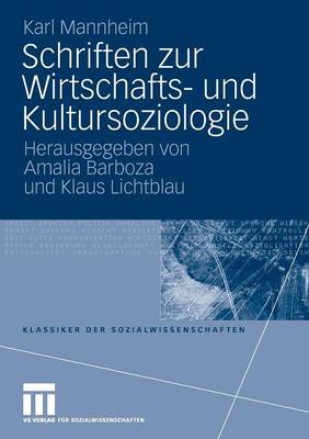 Cover of Schriften zur Wirtschafts- und Kultursoziologie