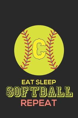 Book cover for Eat Sleep Softball Repeat C