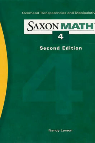 Cover of Saxon Math 4 Overhead Transparencies and Manipulatives