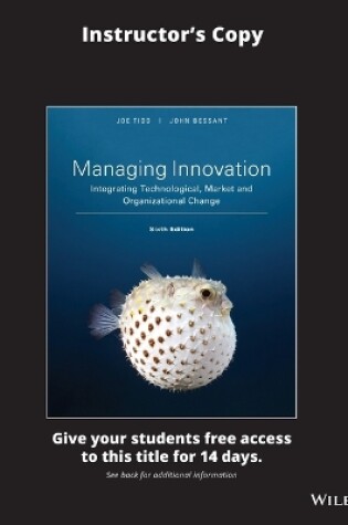 Cover of Managing Innovation 6e - Integrating Technological, Market and Organizational Change Evaluation Copy