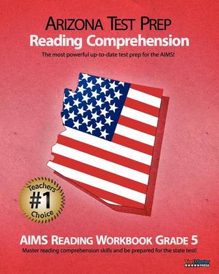 Book cover for Arizona Test Prep Reading Comprehension Aims Reading Workbook Grade 5