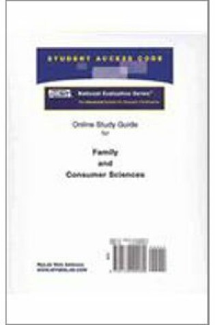 Cover of Access Code Card for the Online Tutorial for the National Evaluation Series Family and Consumer Sciences Test