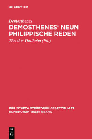 Cover of Demosthenes' Neun Philippische Reden