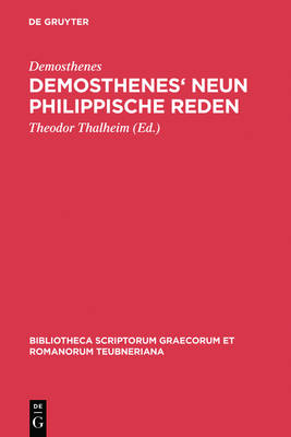 Book cover for Demosthenes' Neun Philippische Reden