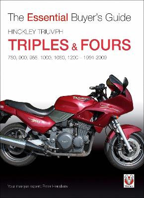 Book cover for Hinckley Triumph triples & fours 750, 900, 955, 1000, 1050, 1200 - 1991-2009