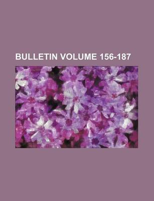 Book cover for Bulletin Volume 156-187