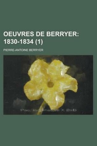 Cover of Oeuvres de Berryer (1)