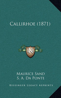 Book cover for Callirhoe (1871)