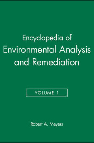 Cover of Encyclopedia of Environmental Analysis and Remedia Remediation V 1
