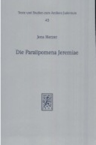 Cover of Die Paralipomena Jeremiae