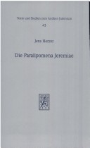 Cover of Die Paralipomena Jeremiae