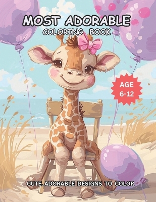 Book cover for Most Adorable Coloring Book