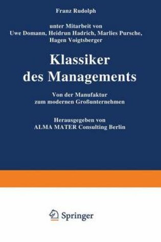 Cover of Klassiker des Managements