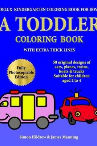 Cover of Delux Kindergarten Coloring Book for Boys
