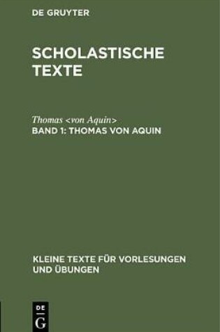 Cover of Thomas Von Aquin